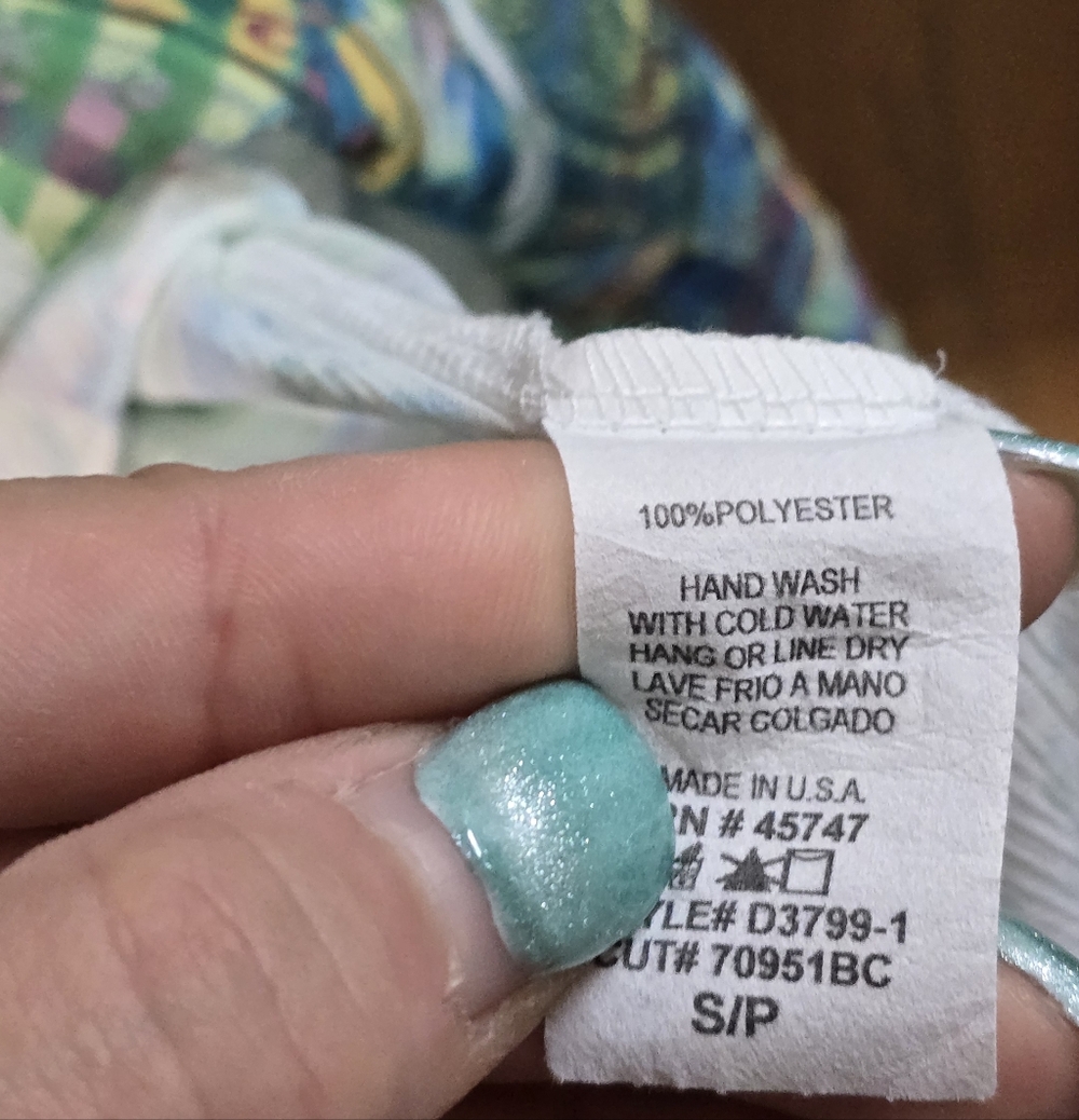 S-Twelve Multicolor Rhinestone Patterned Tunic - Picture 4 of 5